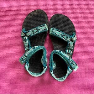 Teal Blue Teva Sandals